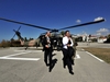 Helikopterle Van Jandarma Asayiş Komutanlığı’na varış
