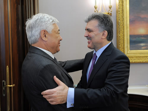Tataristan Cumhuriyeti Parlamento Başkanı Çankaya Köşkü’nde 