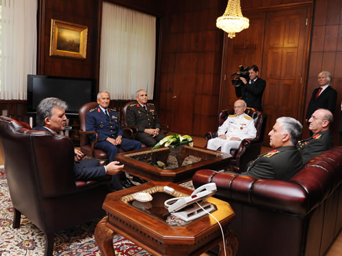 Genelkurmay Başkanı, Kuvvet Komutanları ve Jandarma Genel Komutanı Çankaya Köşkü’nde
