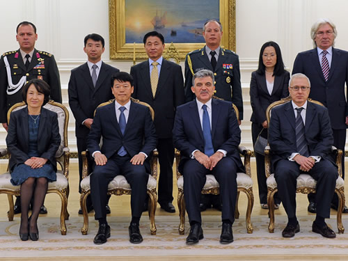 Cumhurbaşkanı Gül Kore Cumhuriyeti Büyükelçisini Kabul Etti