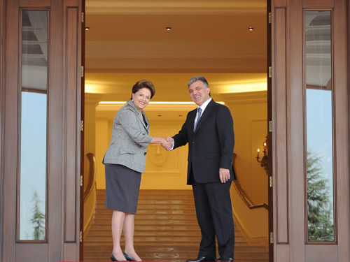 Brezilya Devlet Başkanı Rousseff Çankaya Köşkü’nde