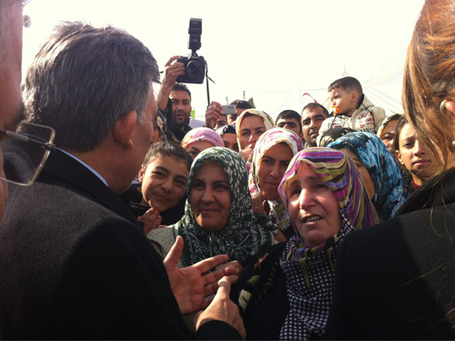 Cumhurbaşkanı Gül İŞGEM Çadır Kentini Ziyaret Etti