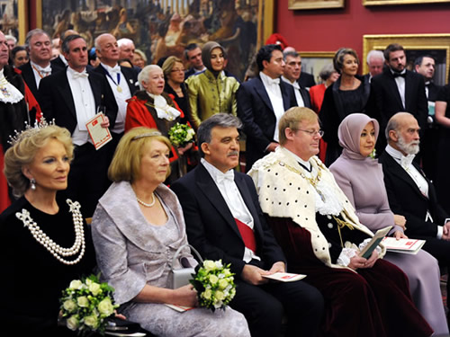 Cumhurbaşkanı Gül ve Bayan Gül Onuruna Guildhall Belediye Sarayı’nda Resmî Akşam Yemeği