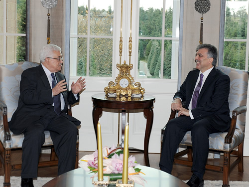 Filistin Devlet Başkanı Abbas Çankaya Köşkü’nde