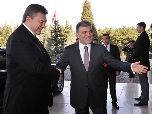 Ukrayna Devlet Başkanı Yanukoviç Çankaya Köşkü’nde