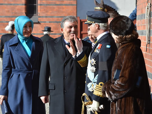 Cumhurbaşkanı Gül, İsveç Kraliyet Sarayı’nda