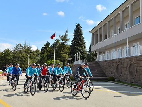 50th Presidential Cycling Tour of Turkey Promotion Held at Çankaya Presidential Palace