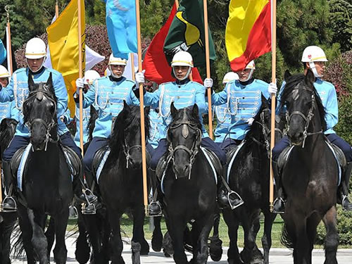Kara Kuvvetleri Süvari Birliği, Çankaya Köşkü’ndeki Resmî Karşılama Törenlerinde