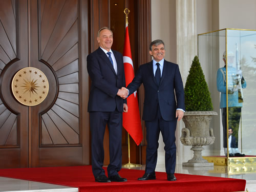 Letonya Cumhurbaşkanı Berzins Çankaya Köşkü’nde
