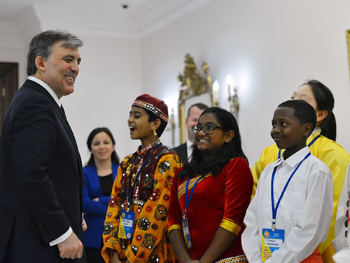 TRT Genel Müdürü Şahin ve 23 Nisan Çocukları Çankaya Köşkü’nde